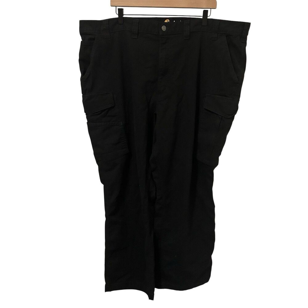 Carhartt Cargo Jeans Mens 46x30 Black Workwear Utility Carpenter Relaxed Work
